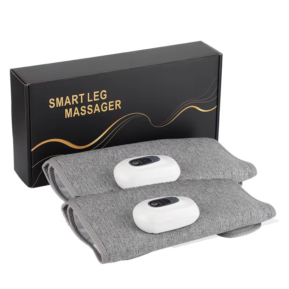 Electric Calf Massager and Leg Compression Wrap for Recovery and Circulation