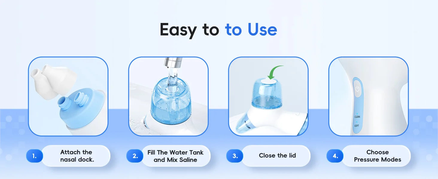 Electric Nasal Irrigation System and Sinus Rinse Machine for Daily Allergy Relief - 14