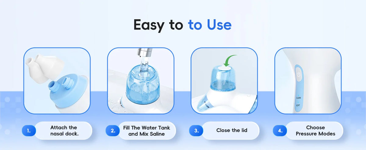 Electric Nasal Irrigation System and Sinus Rinse Machine for Daily Allergy Relief