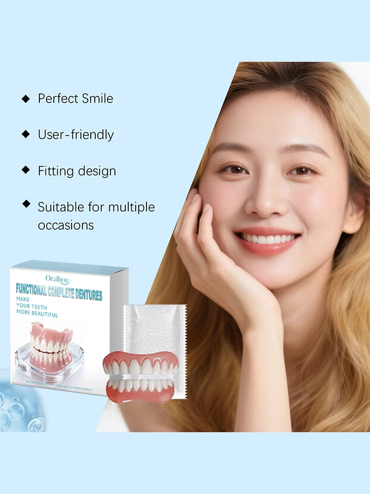 Fake Teeth Dentures and Instant Smile Veneers for Daily Confidence and Oral Care
