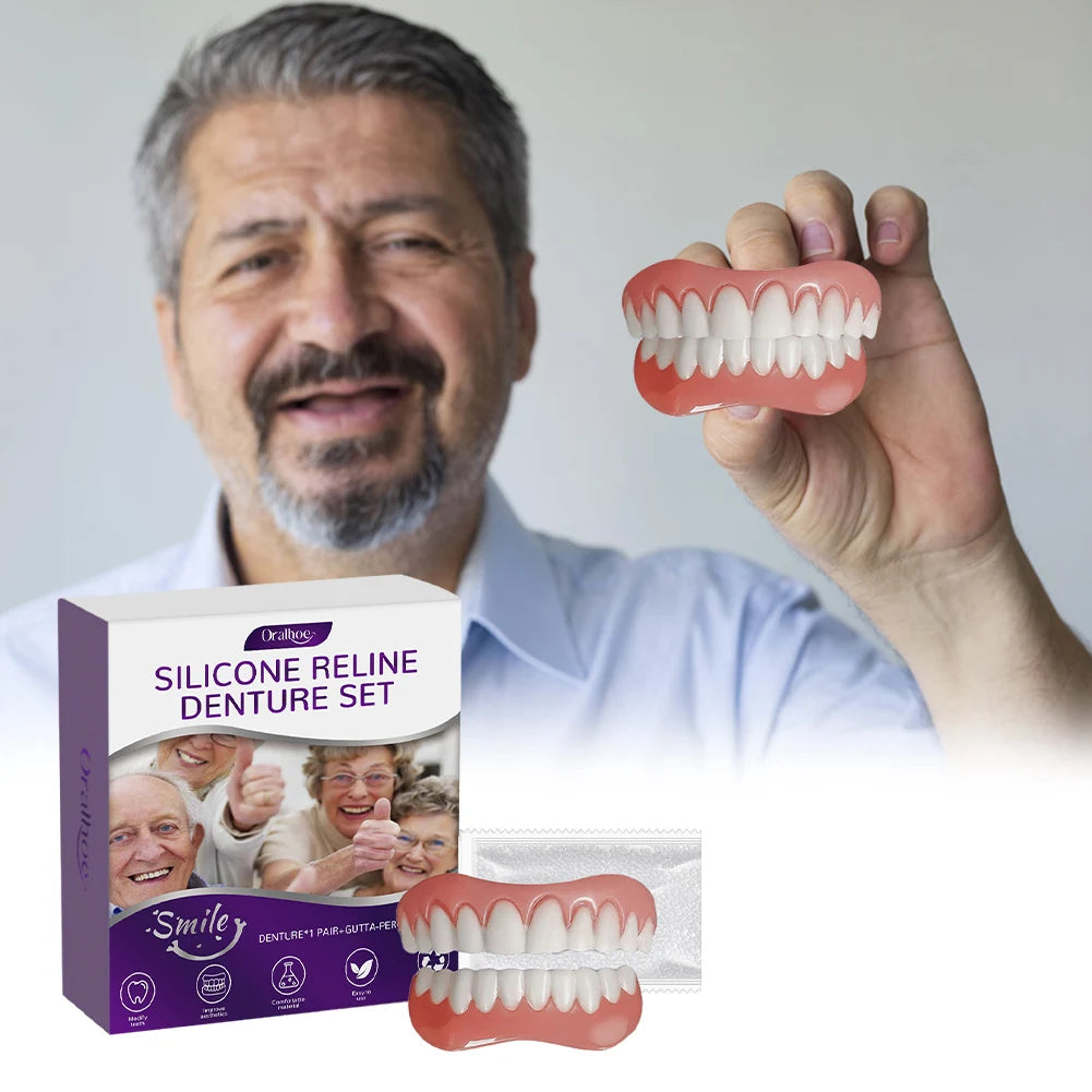 Denture Reline Kit and False Teeth Care Set for Daily Dental Comfort and Maintenance