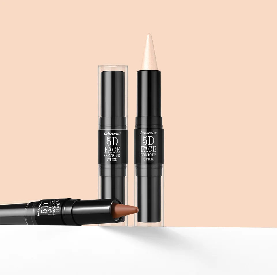 Dual Ended Contour Stick and Face Highlighter for Perfect Sculpted Makeup Looks
