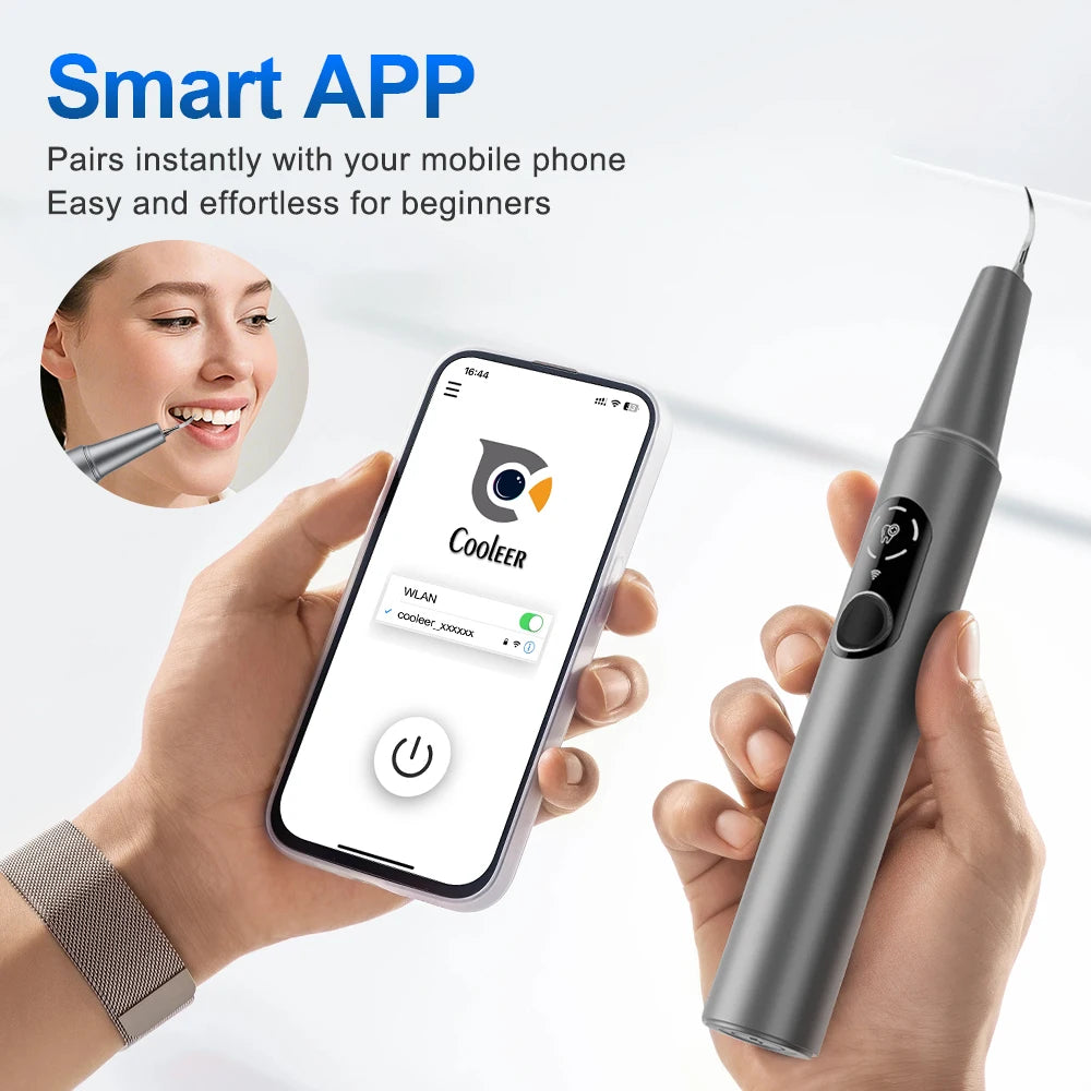 Visual Ultrasonic Dental Scaler and Tooth Tartar Remover for Home Oral Care - 3