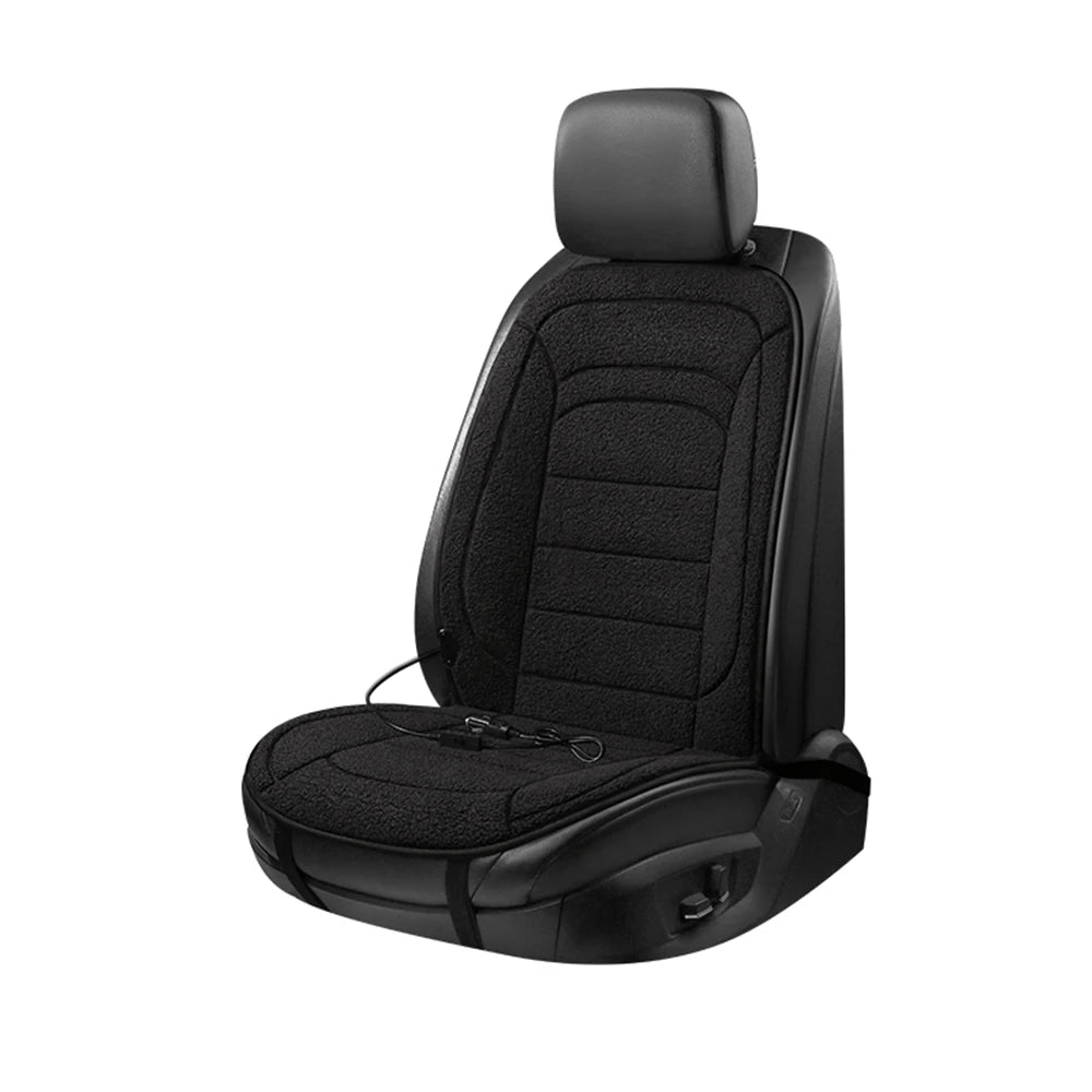 Heated Car Seat Cover and Thermal Cushion for Cold Winter Commuting Drivers - 17