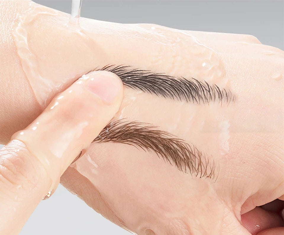 Liquid Eyebrow Pen and Fork Tip Tattoo Marker for Natural Long Lasting Daily Makeup