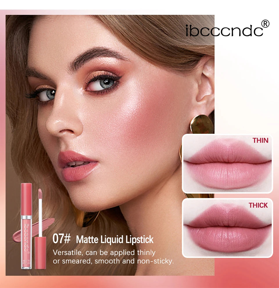 Matte Liquid Lipstick and Long Lasting Lip Glaze for everyday wear and makeup routine