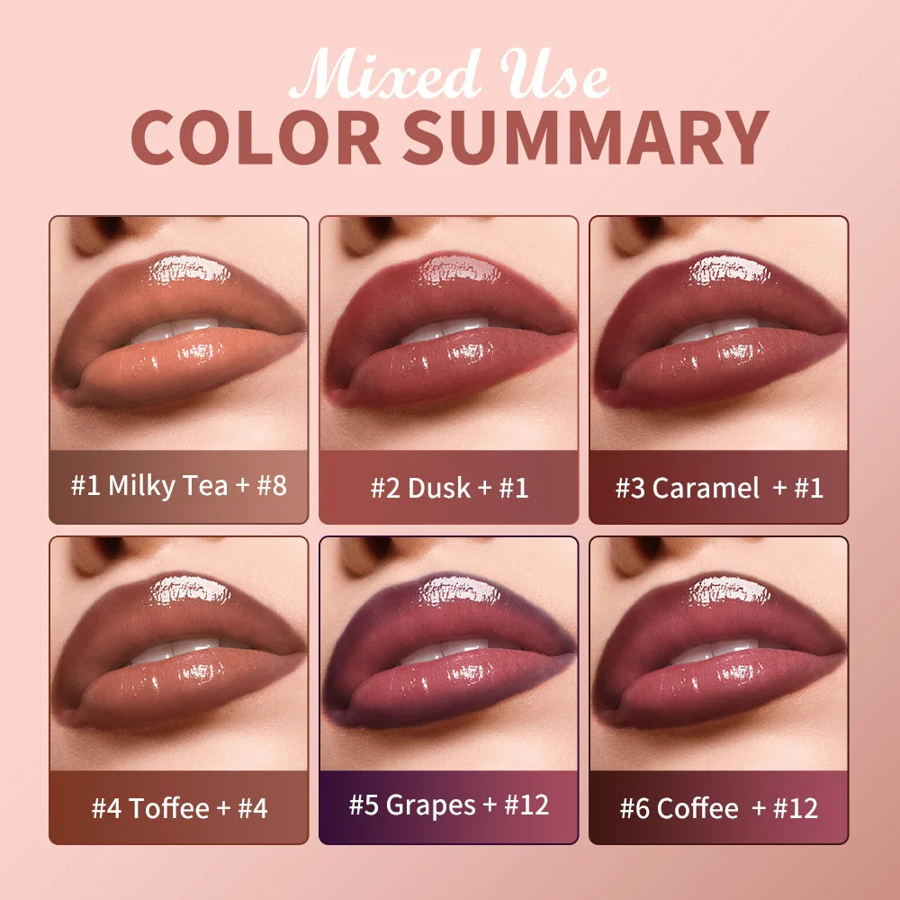 Lip Liner and Lip Gloss Set for Daily Makeup and Precision Lip Contouring