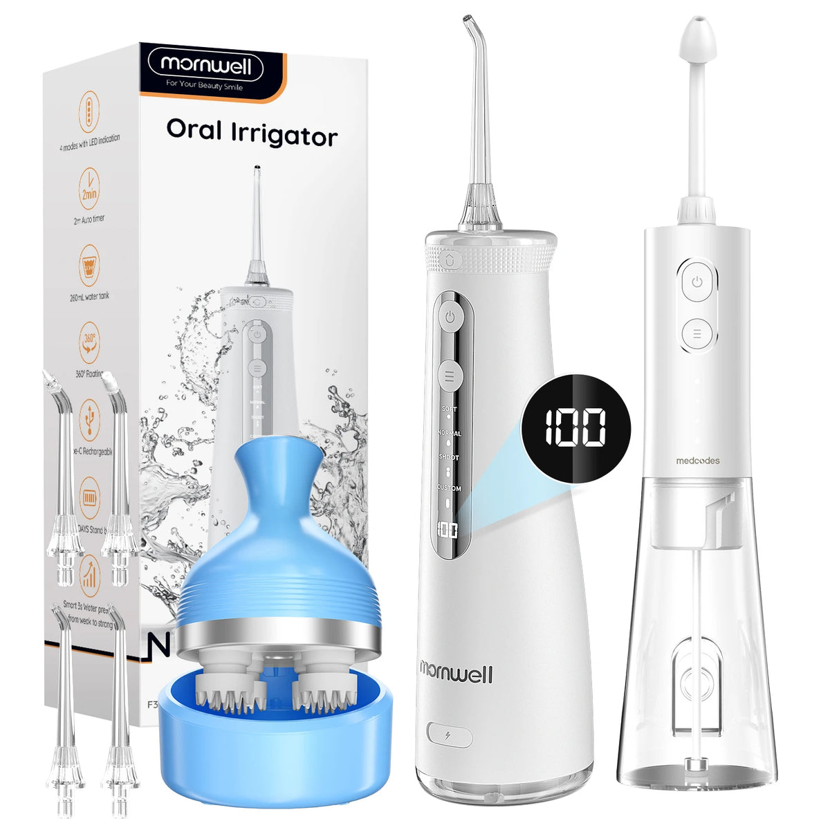 Water Flosser and Nasal Irrigator Kit for Daily Oral and Sinus Hygiene Routine