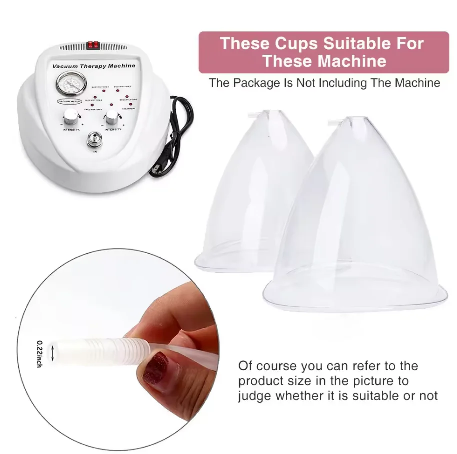 Vacuum Suction Cups and Buttock Massage Enhancer for Body Sculpting Sessions