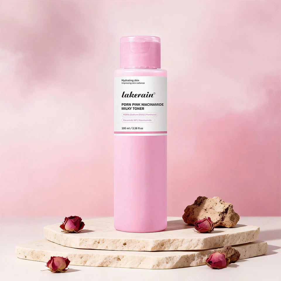 PDRN Niacinamide Toner and Milky Facial Lotion for Glowing Daily Skincare