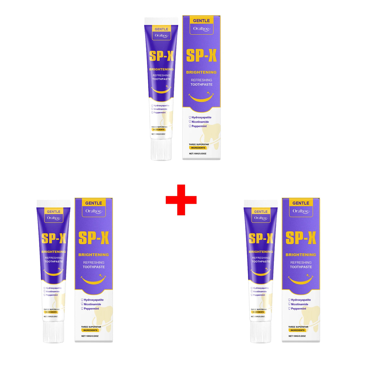 Brightening Toothpaste and Stain Remover for Daily Oral Hygiene and Whiter Smile