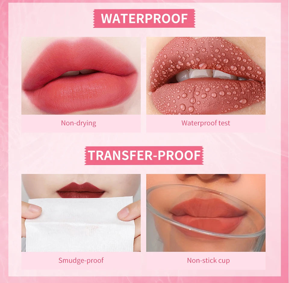 Water Lip Stain and Liquid Blush for a Natural Waterproof Matte Daily Makeup - 11