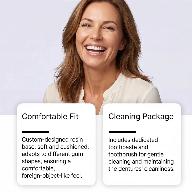 Silicone Dentures and False Teeth for Instant Smile Enhancement for Daily Comfort - 16