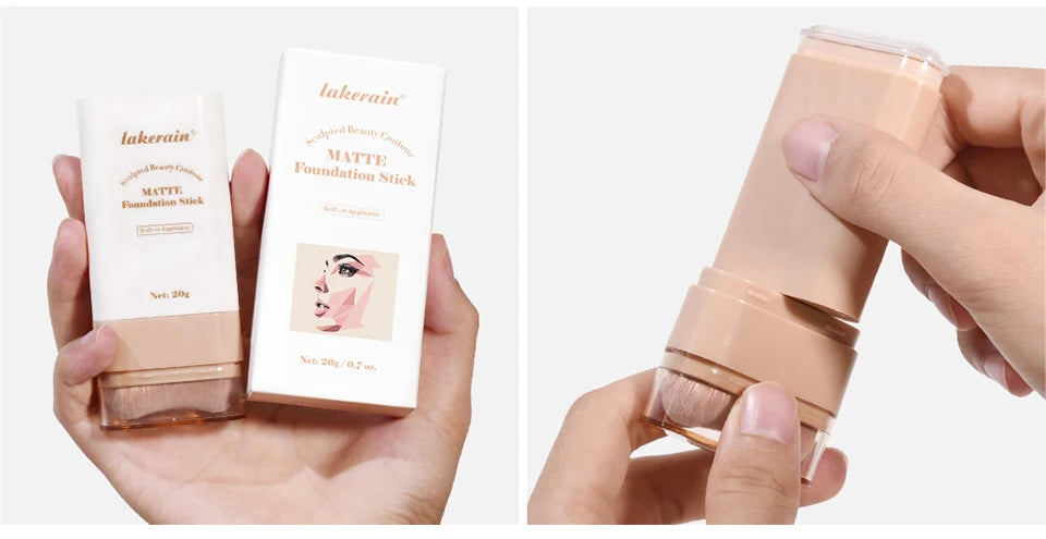 Matte Foundation Stick and Cream Concealer for a Flawless Daily Makeup Look