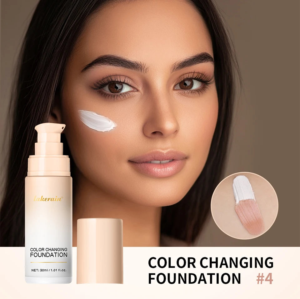 Color Changing Foundation and Liquid Face Concealer for Daily Natural Makeup Looks - 9