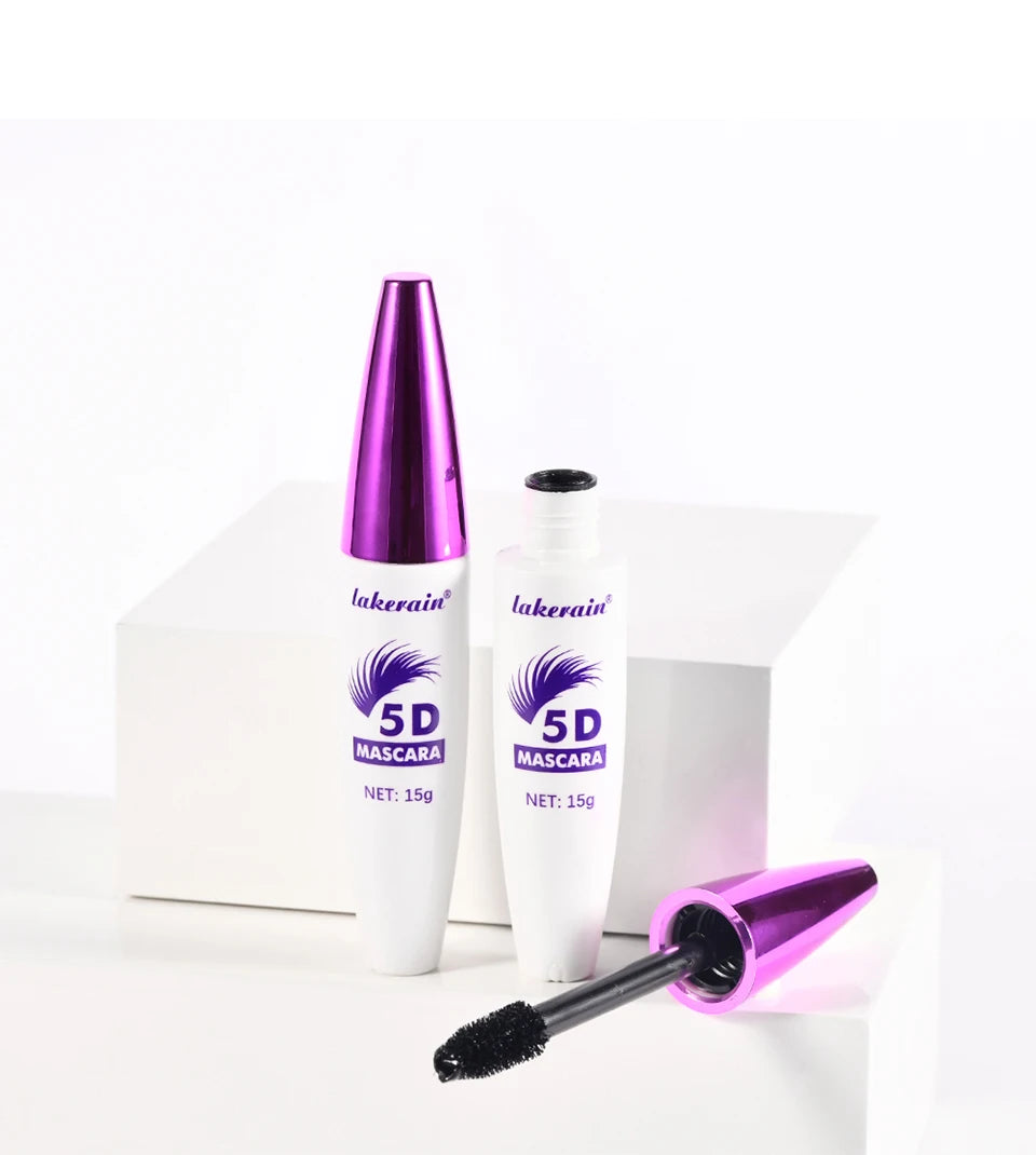 5D Mascara and Waterproof Lash Lengthening Volume Makeup for Daily Eye Styling
