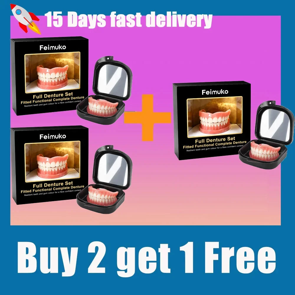 Silicone Snap On Dentures and Instant Smile Veneers for Daily Oral Care Use - 8