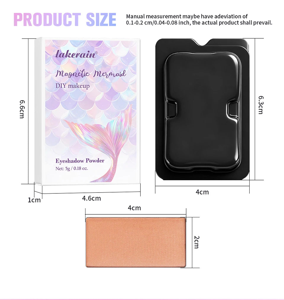 Magnetic Mermaid Makeup Palette and Eyeshadow Kit for Professional Artists and Daily Use - 16