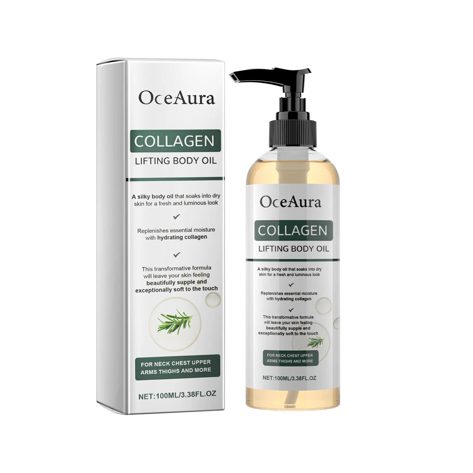 Collagen Body Firming Massage Oil and Tightening Skin Serum for Daily Body Care - 17