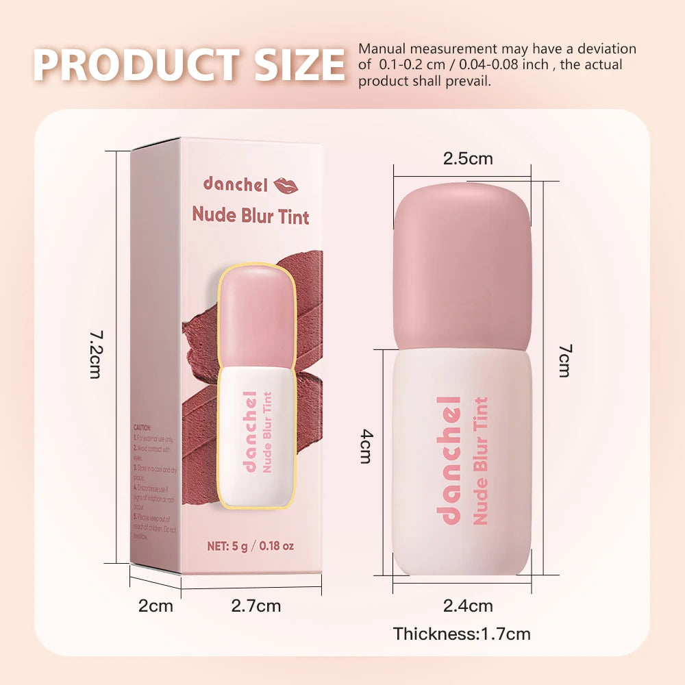 Nude Blurring Lip Tint and Velvet Cheek Blush for a natural everyday look - 17