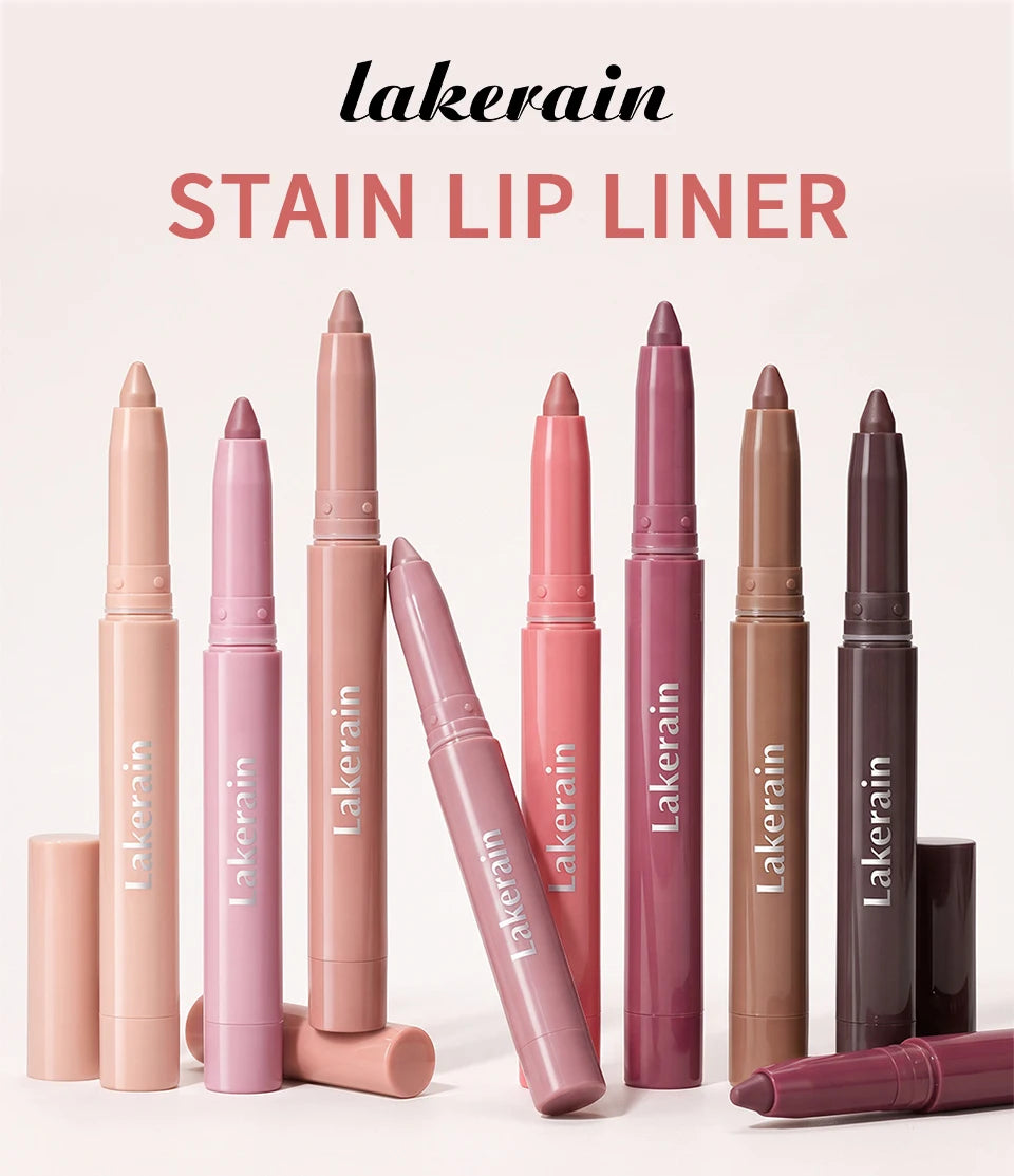 Stain Lip Liner and Matte Contour Pen for Defined Lips and Long Lasting Wear