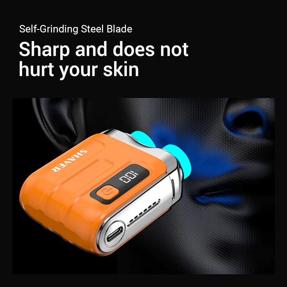 Mini Electric Shaver and Portable Grooming Razor for Daily Travel and Home Use