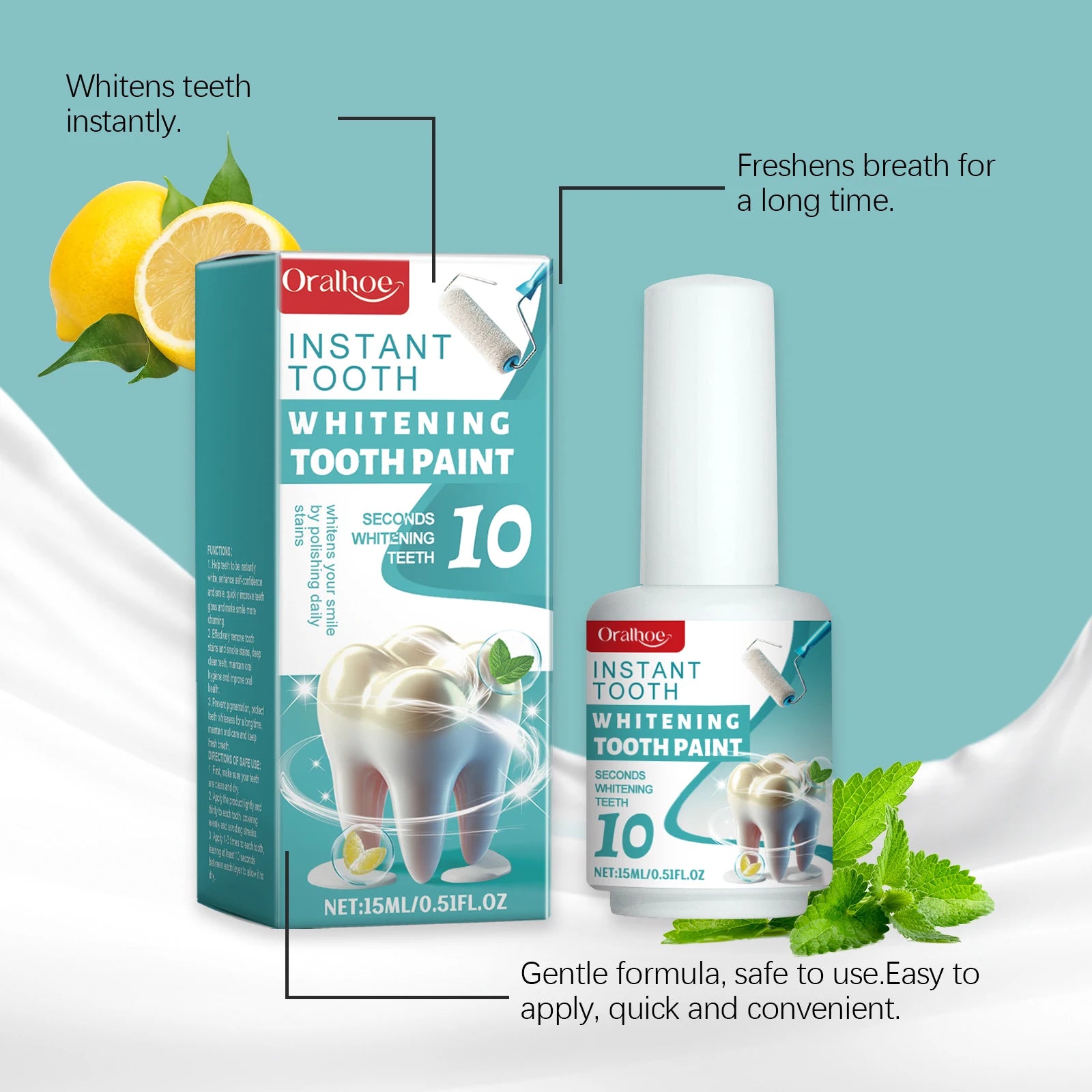 Teeth Whitening Paint and Dental Brightener Gel for a Brighter Confident Smile - 9