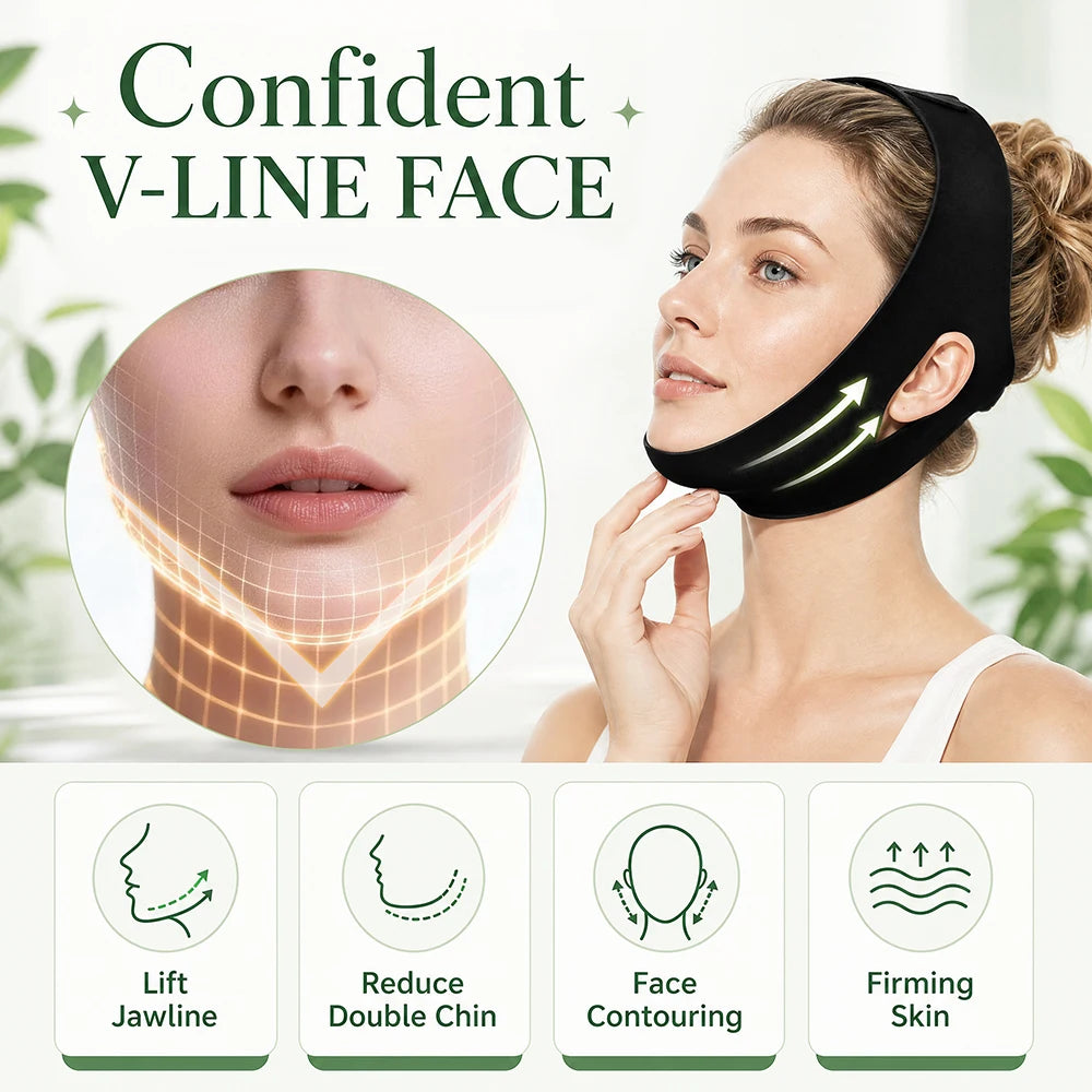 Face Ice Pack and V Line Lifting Bandage for Postoperative Care and Daily Beauty - 10