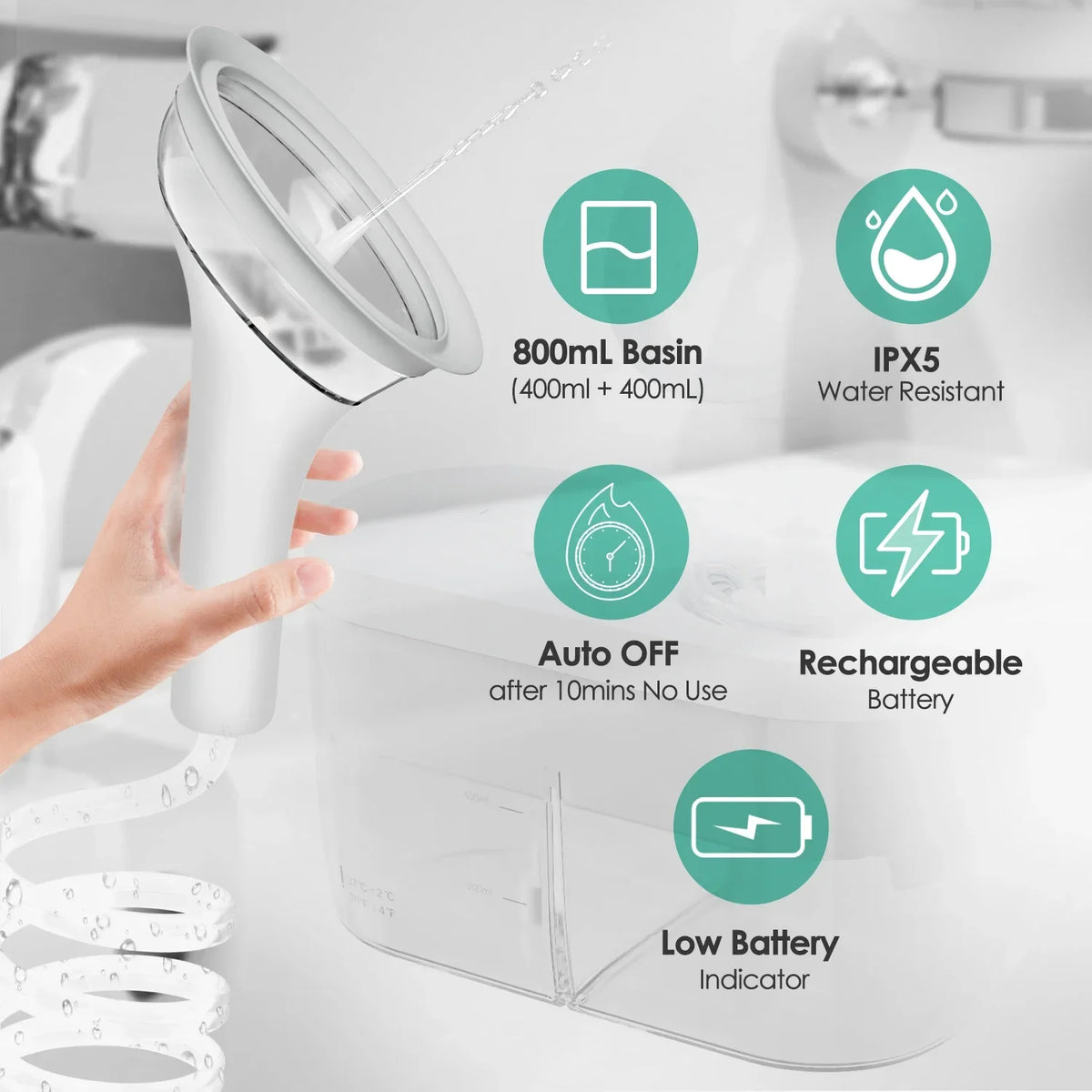 Electric Ear Water Cleaner and Earwax Removal Irrigation System for Home Use