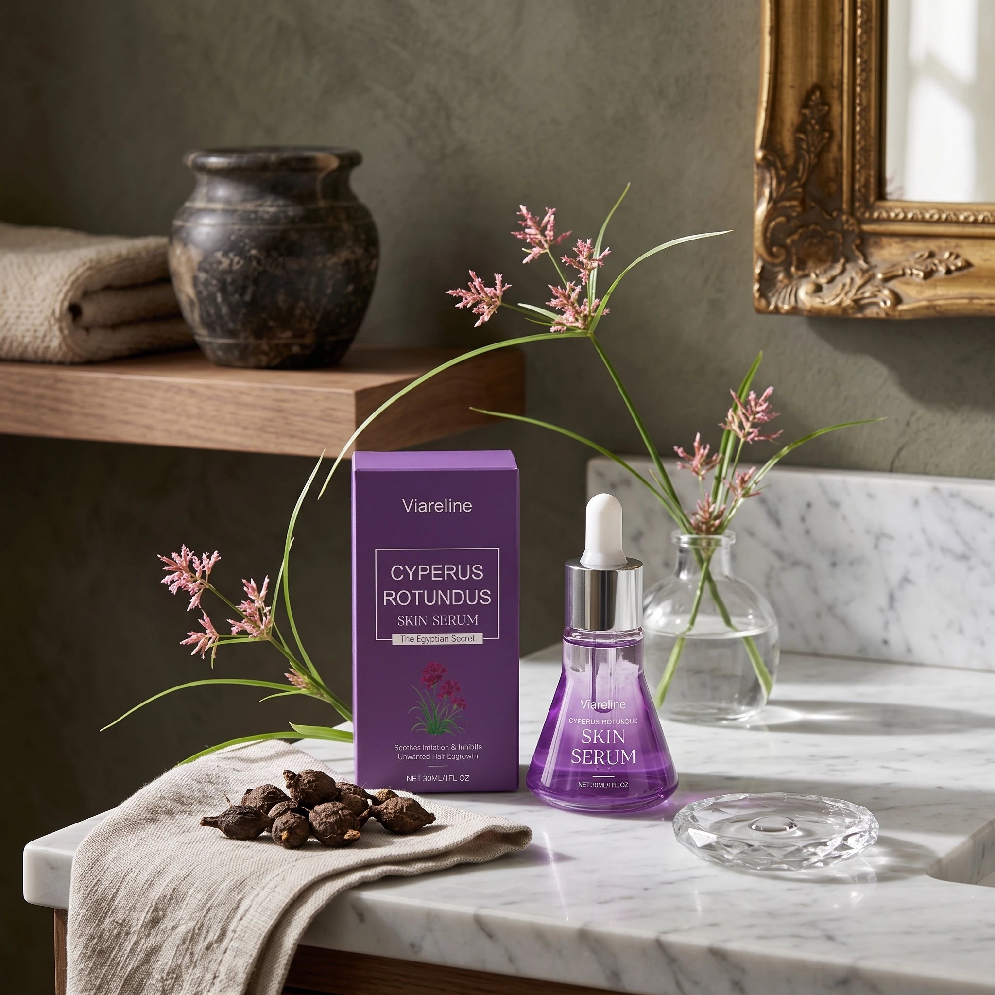Cyperus Rotundus Skin Serum and Hair Growth Inhibitor for Post Shaving Routine - 5
