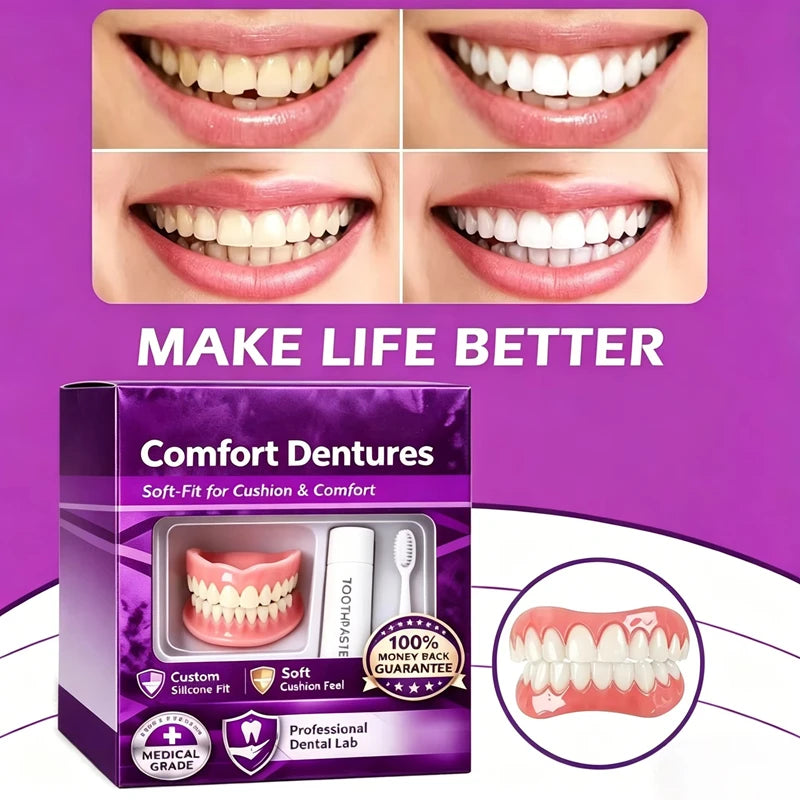 Silicone Dentures and False Teeth for Instant Smile Enhancement for Daily Comfort - 11