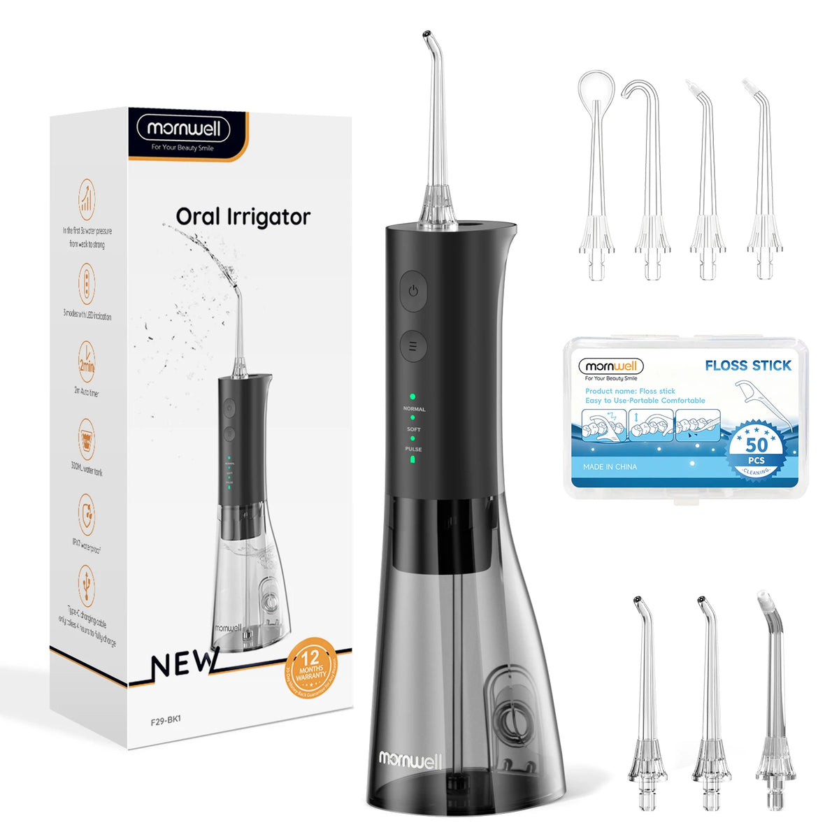 Portable Water Flosser and Oral Irrigator for Daily Teeth Cleaning Routine