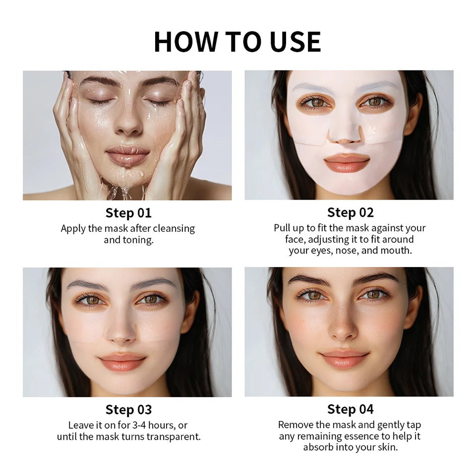 Bio Collagen Face Mask and Deep Hydrating Sheet for Overnight Skin Rejuvenation - 13