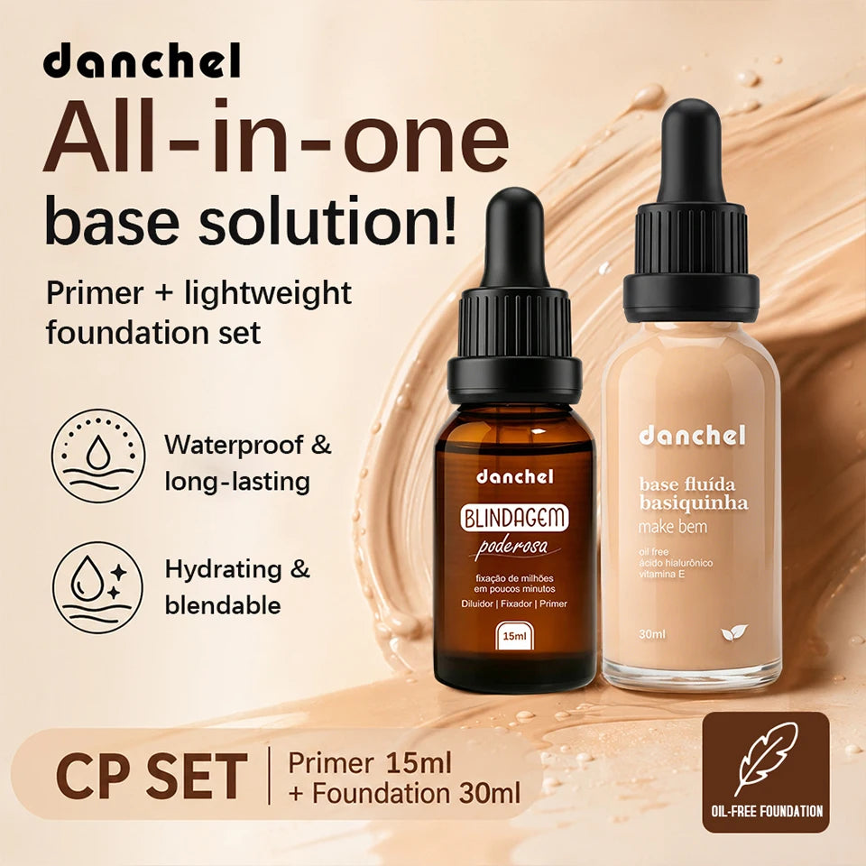 Face Makeup Set and Liquid Foundation Combo for Long Lasting Natural Daily Wear - 7