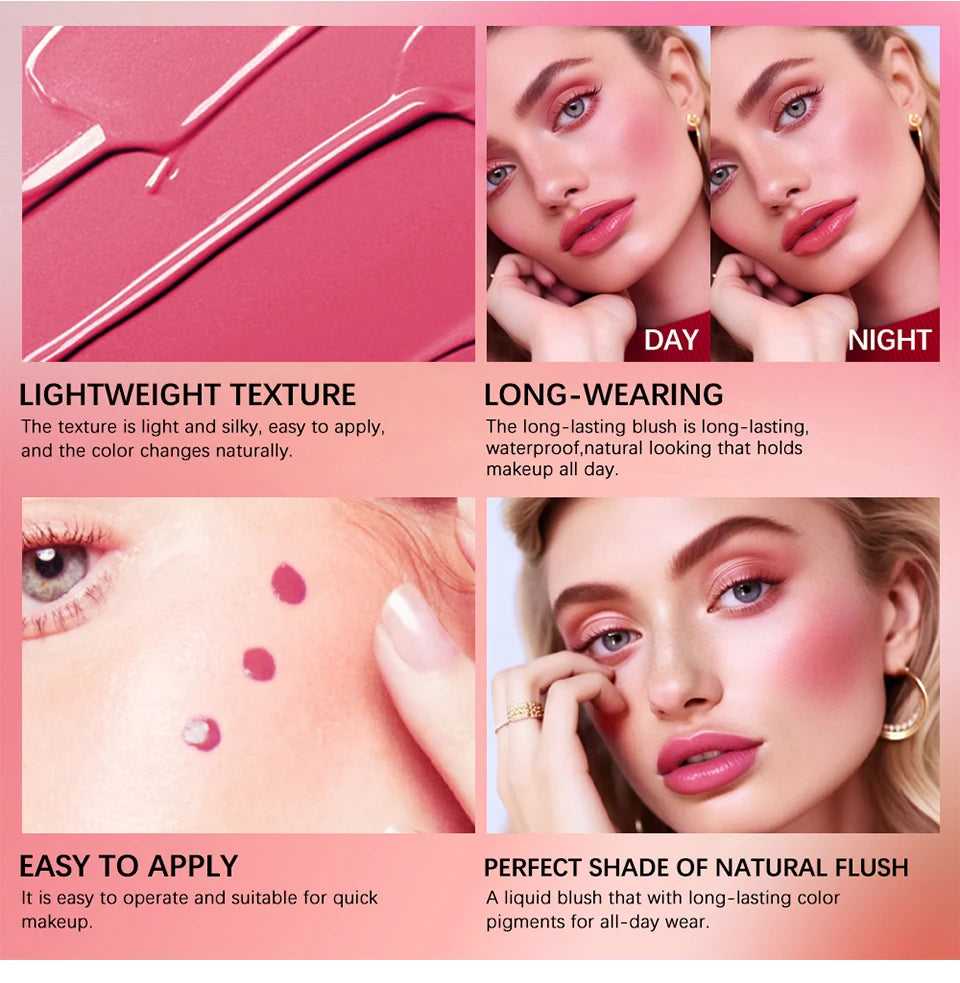 Liquid Blush and Cheek Tint for Natural Flawless Makeup Everyday Wear