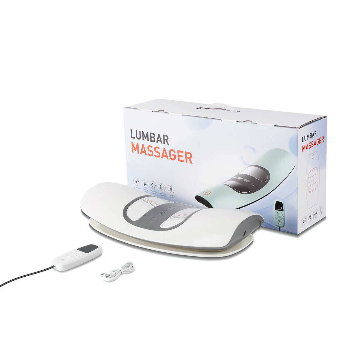 Lumbar Traction Device and Back Stretcher Massager for Muscle Pain Relief