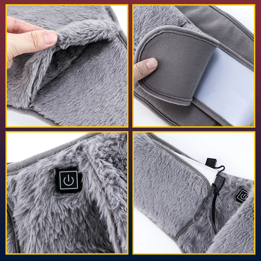 Electric Heating Waist Belt and Warming Pad for Comfort During Cold Days - 16