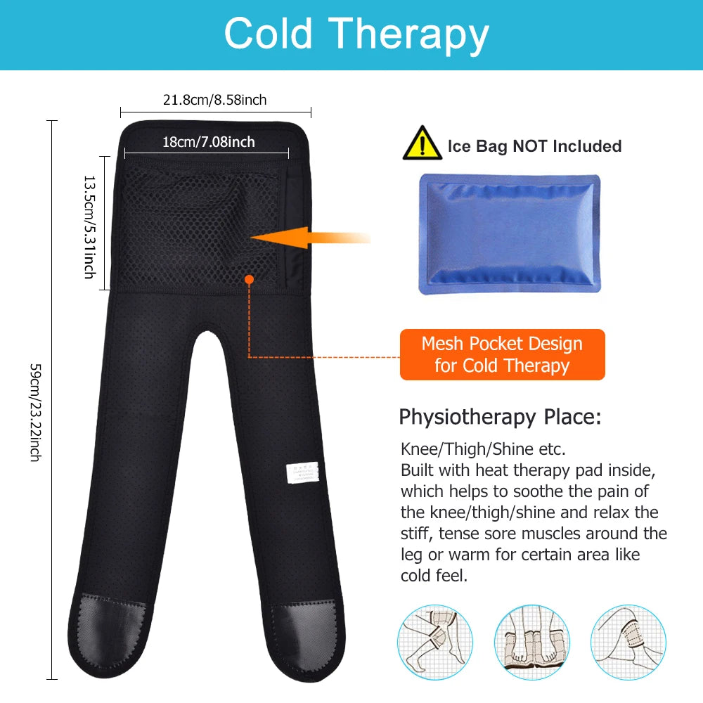 Electric Knee Heating Pad and Heated Brace Support for Joint Relief and Leg Warmth - 5