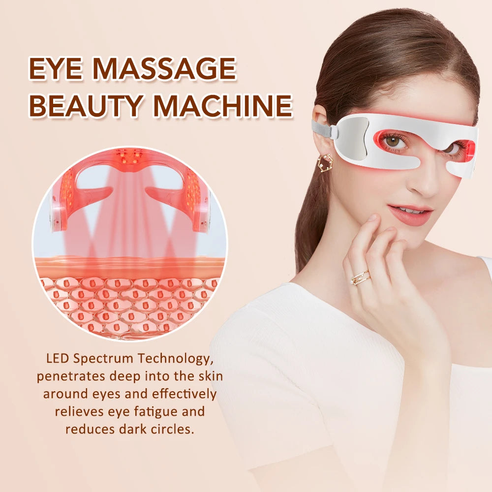 3D Eye Massager and Light Therapy Mask for Relieving Eye Fatigue at Home