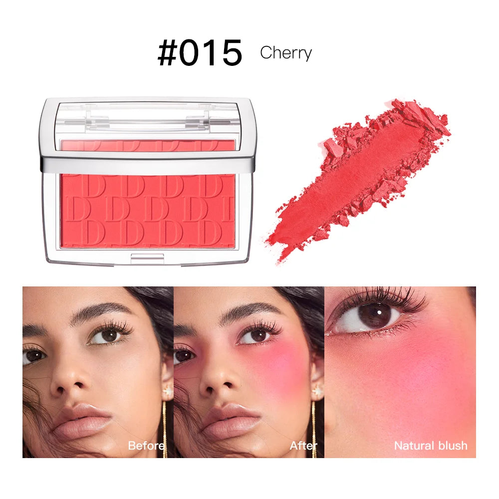 Matte Embossed Blush Palette and Facial Blusher Powder for Natural Makeup Looks