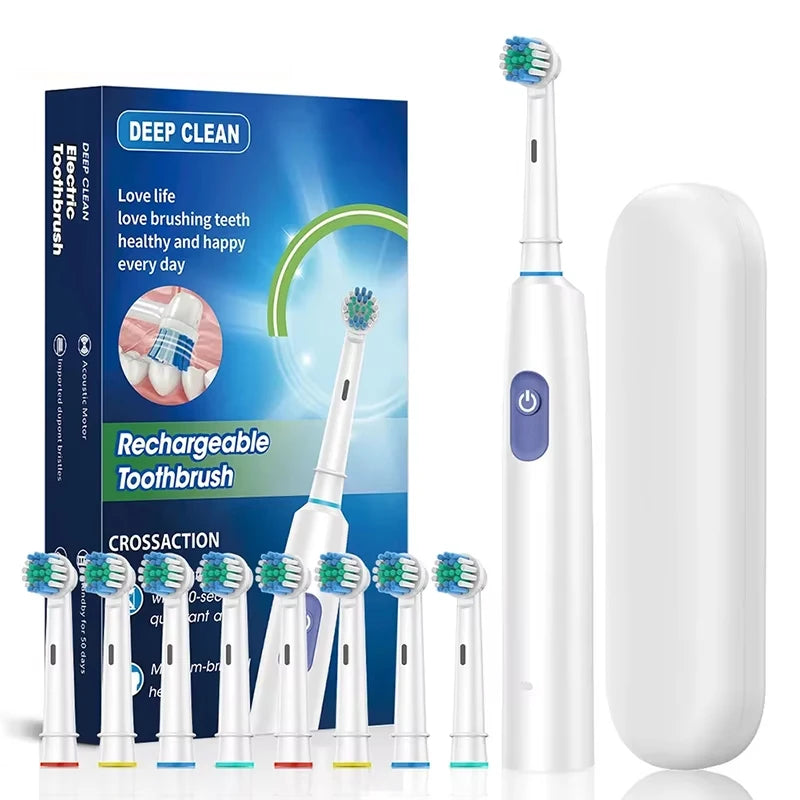 Rotating Electric Toothbrush and Rechargeable Rotary Brush for Oral Hygiene - 15
