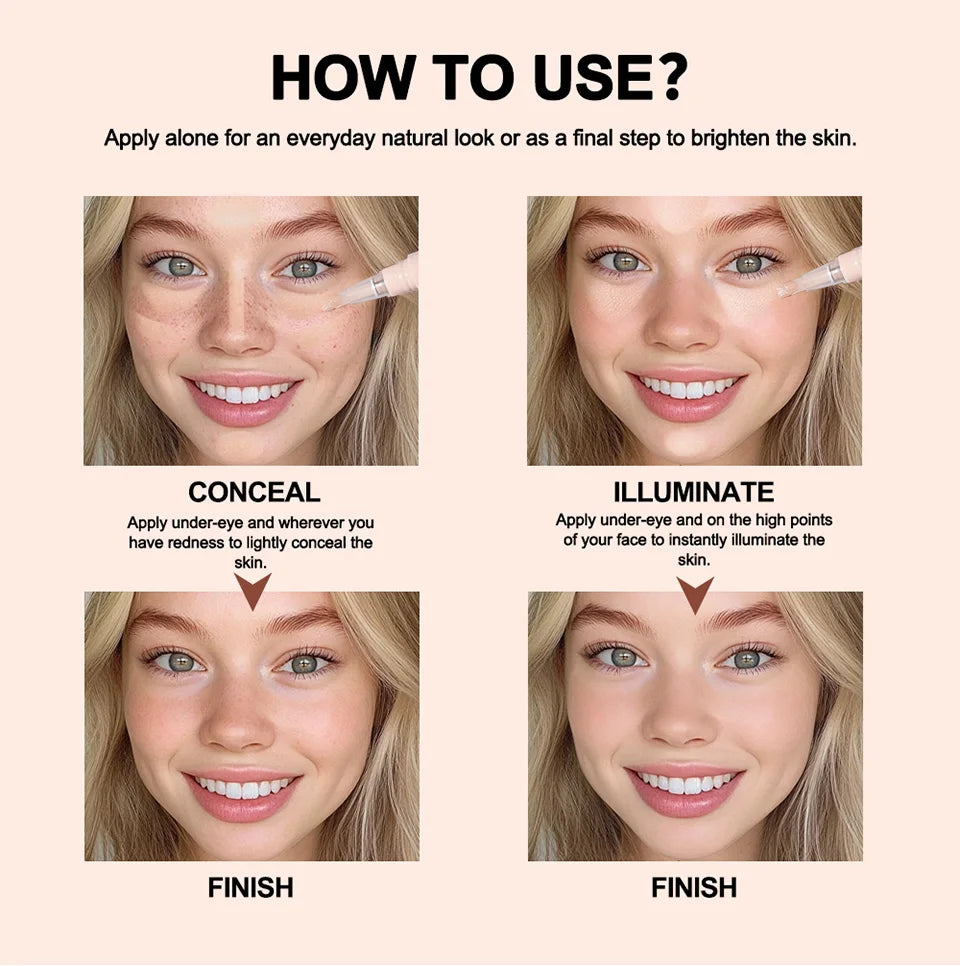 Awakening Concealer Click Pen and Brightening Makeup Pencil for Daily Routine