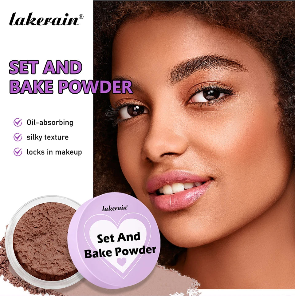 Loose Baking Powder and Translucent Setting Powder for Long Lasting Matte Makeup - 7