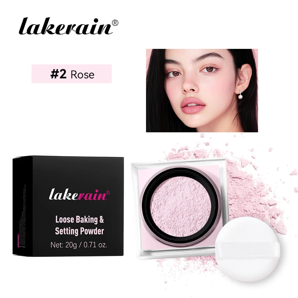 Loose Setting Powder and Finishing Makeup Translucent Powder for Flawless Skin