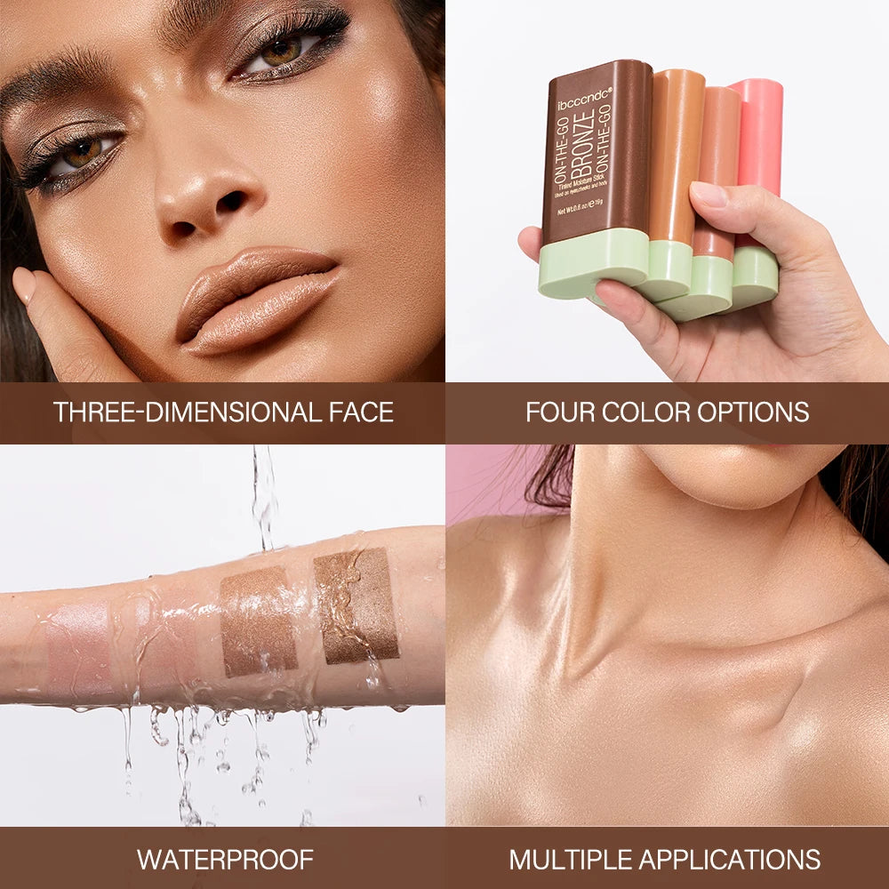 Contour Bronzer Stick and Face Sculpting Makeup for Daily Glowing Complexion