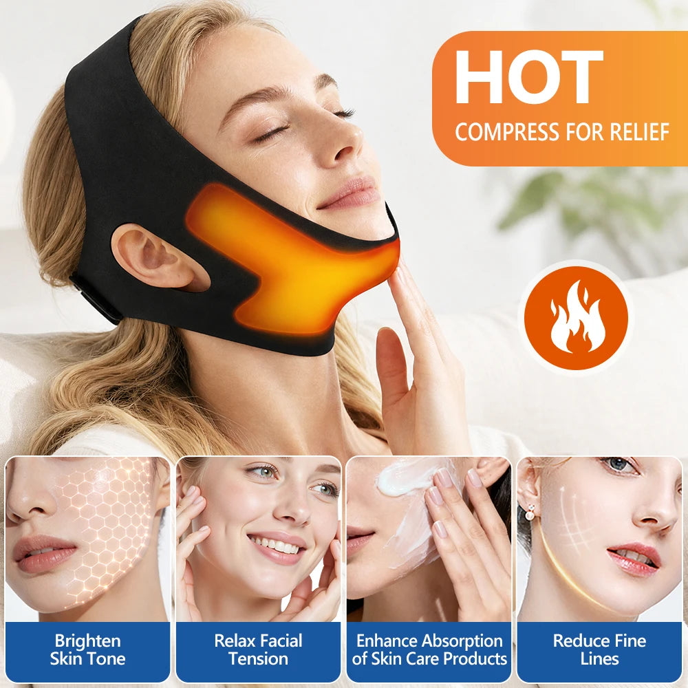 Face Ice Pack and V Line Lifting Bandage for Postoperative Care and Daily Beauty