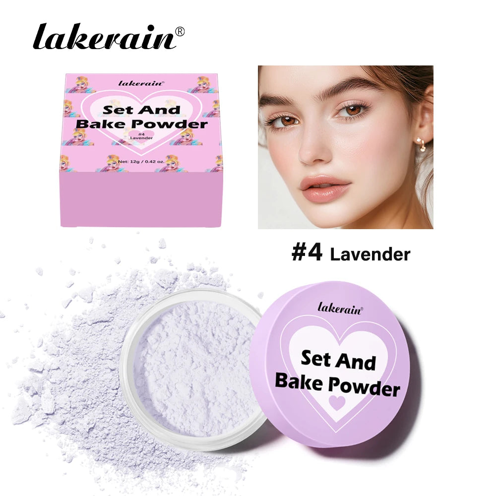Loose Baking Setting Powder and Face Finishing Dust for Long Lasting Matte Makeup