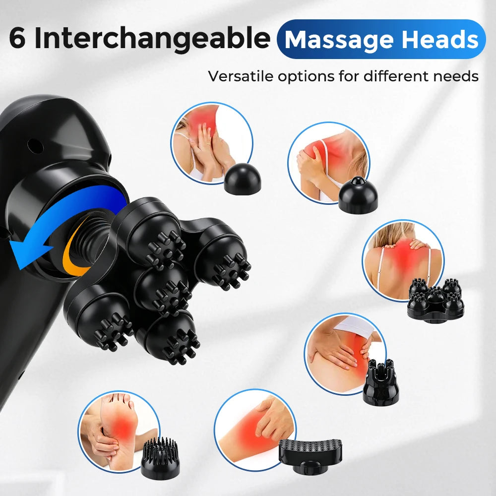 Handheld Percussion Massager and Deep Tissue Body Wand for Home and Office Relief