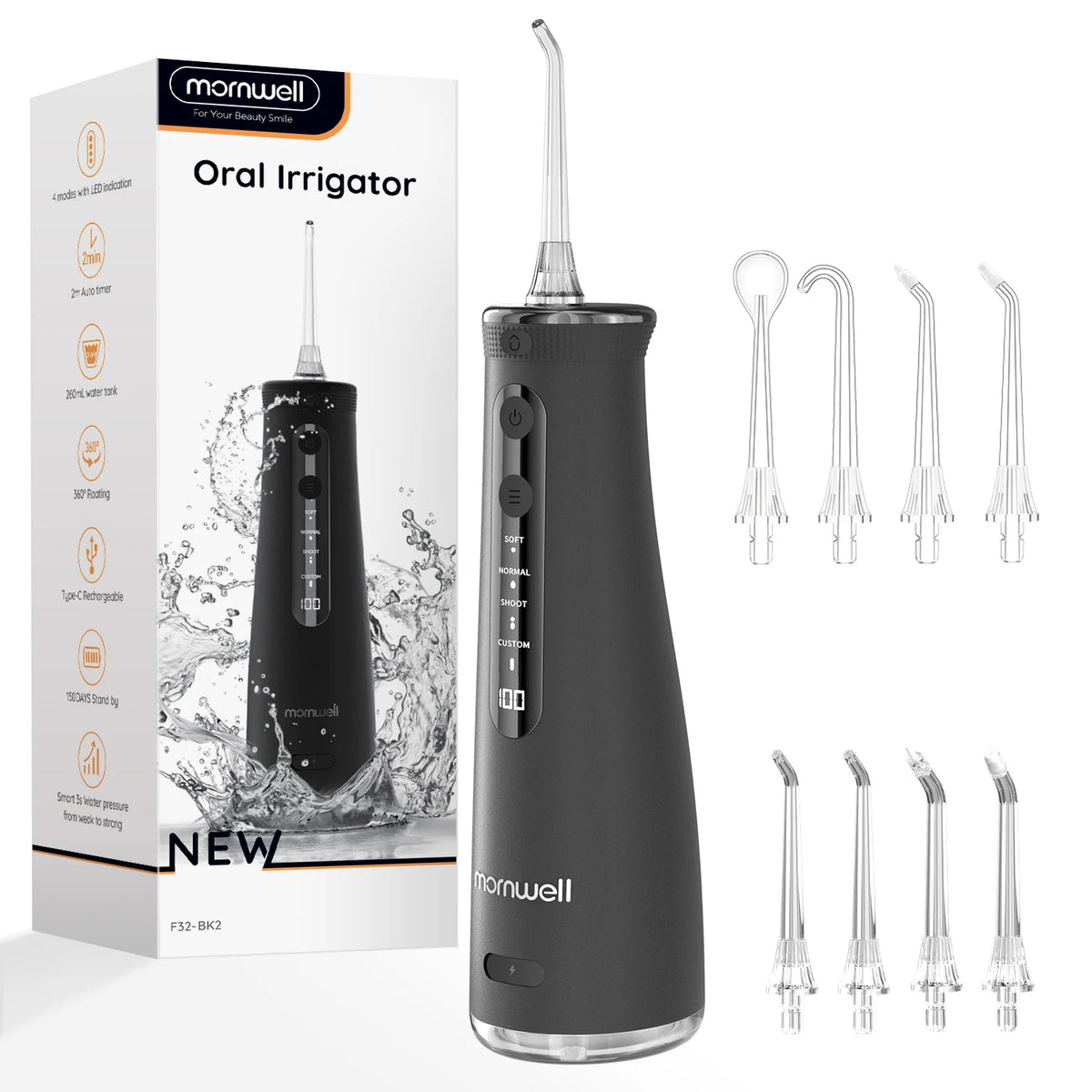 Electric Oral Irrigator and Water Flosser for Daily Dental Teeth Cleaning