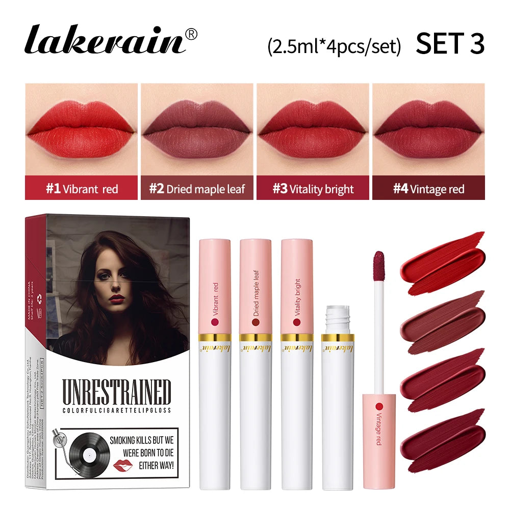 Matte Lipstick Set and Velvet Lip Tint for Daily Makeup and Special Occasions - 20